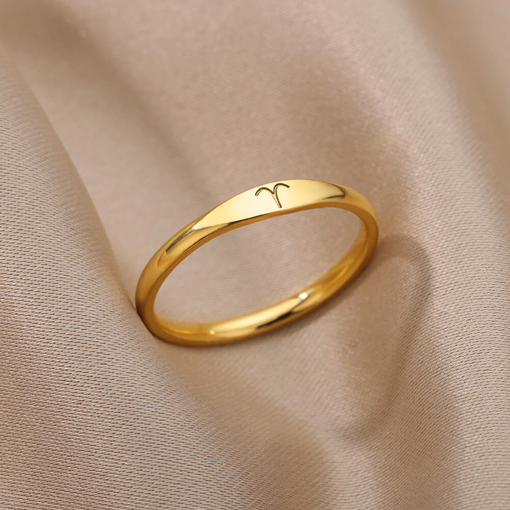 Zodiac Constellation Stainless Steel Ring - Image 11