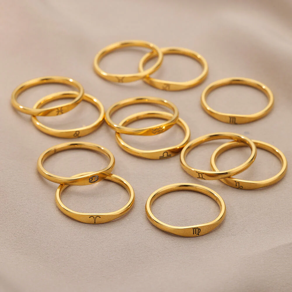 Zodiac Constellation Stainless Steel Ring - Image 13