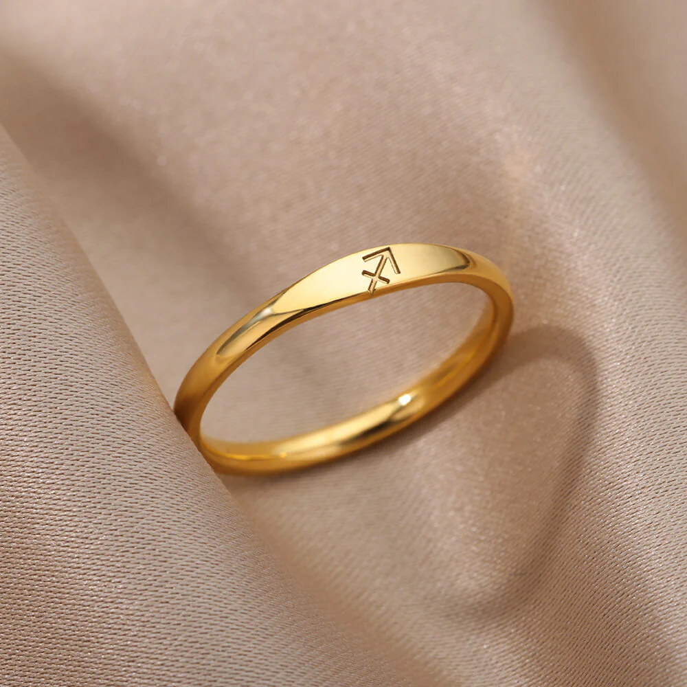Zodiac Constellation Stainless Steel Ring - Image 16