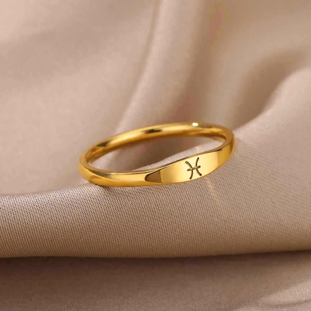 Zodiac Constellation Stainless Steel Ring - Image 17