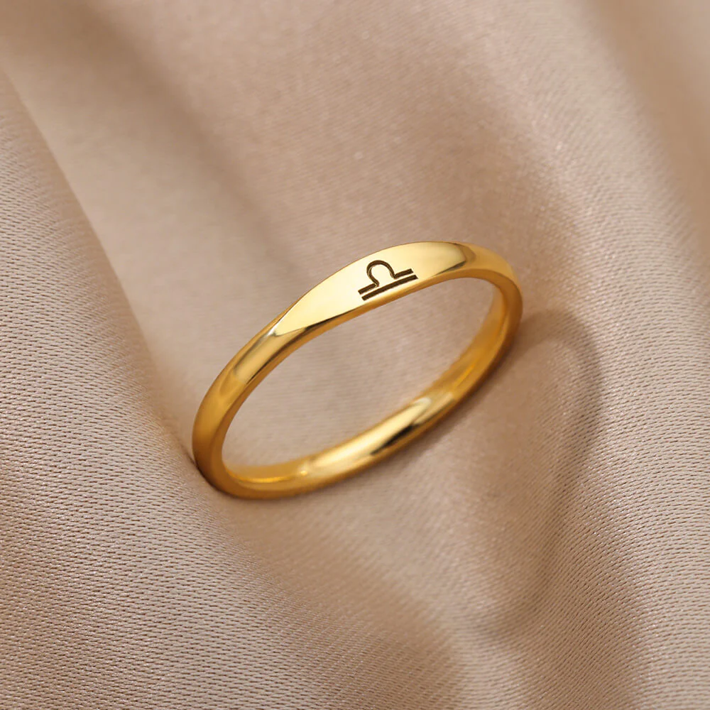 Zodiac Constellation Stainless Steel Ring - Image 3