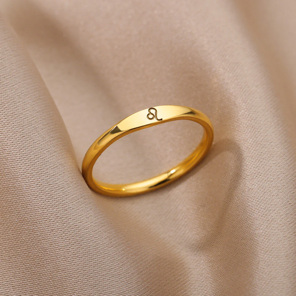 Zodiac Constellation Stainless Steel Ring - Image 5
