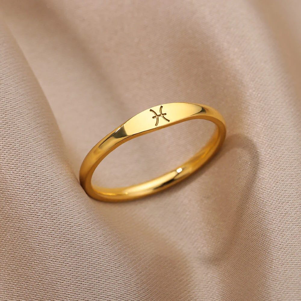 Zodiac Constellation Stainless Steel Ring - Image 6