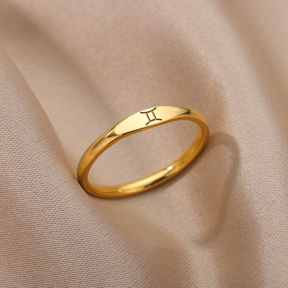 Zodiac Constellation Stainless Steel Ring - Image 9